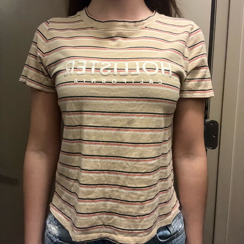 Hollister striped shirt, size XS